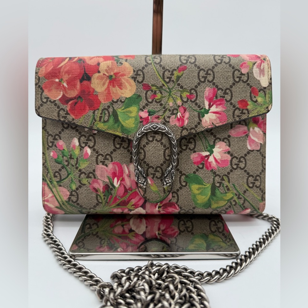 ❗️SOLD❗️ GUCCI DIONYSUS BLOOMS WALLET ON CHAIN CROSSBODY